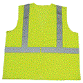 1285-L  Lime Mesh Reflective Tape Class 2 Vest